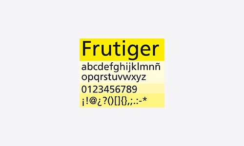 Frutiger-font